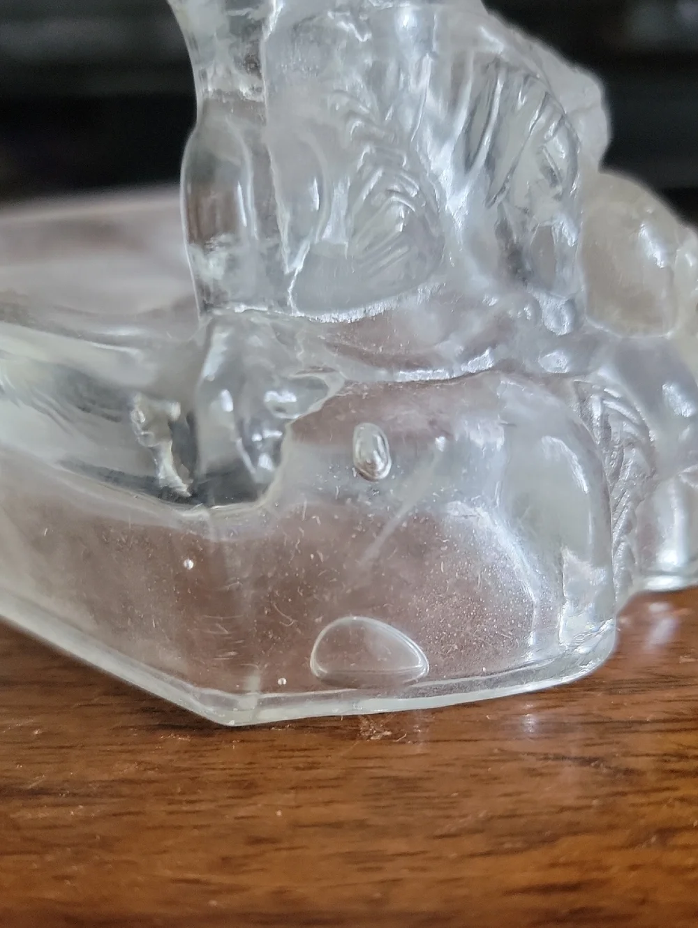 Clear Glass Christmas Tree Figurine - Tea Light Holder - Picture 6 of 11